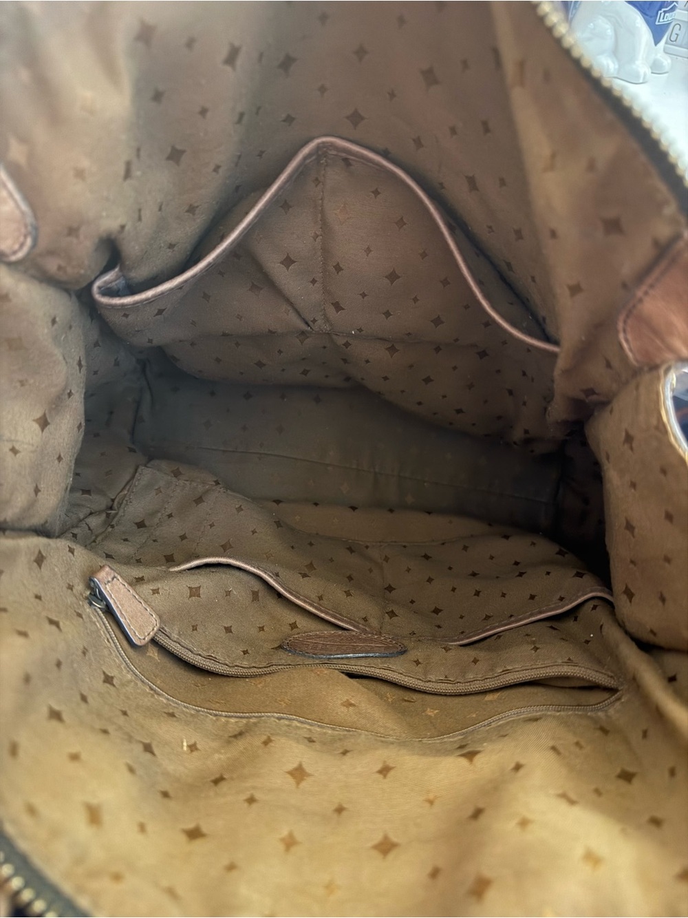 Vintage Authentic Fossil Vintage Leather Tote Bag - Picture 9 of 16